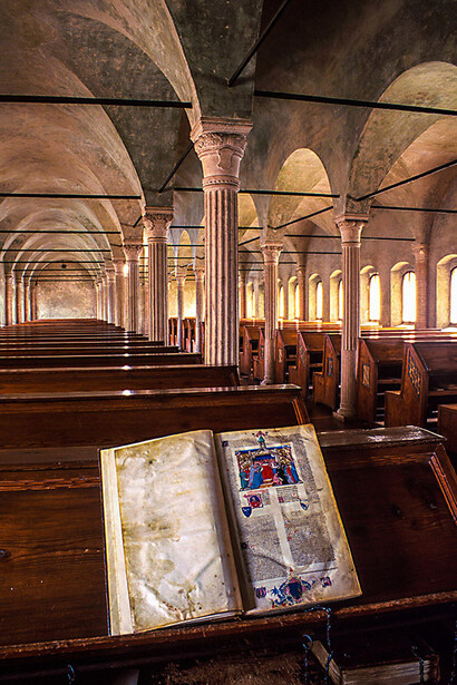La Biblioteca Malatestiana, foto di Andrea Samaritani