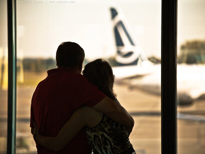 Despedida en el aeropuerto