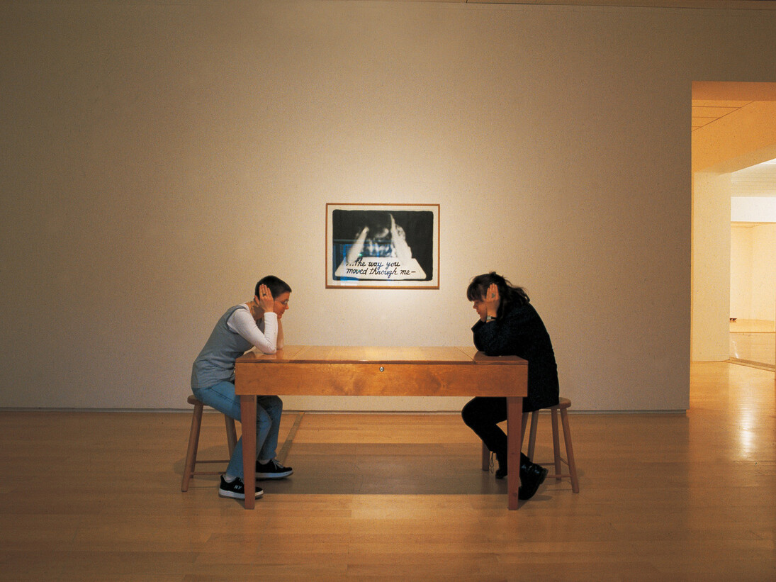 Laurie Anderson The Handphone Table 1978 © mac LYON collection. Photo © Blaise Adilon