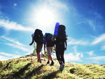 De excursión en la montaña