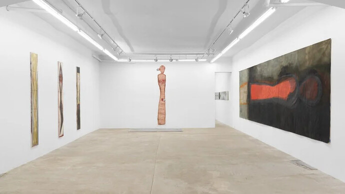 Mira Schor, Figures of speech, exhibition view. Courtesy of Lyles & King 