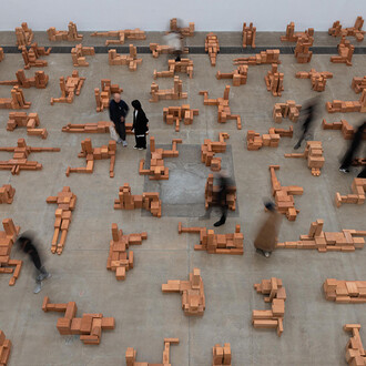 Antony Gormley, Body buildings, exhibition view. Courtesy of Galleria Continua
