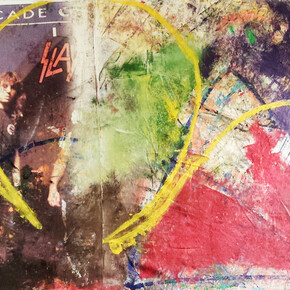 Leonard Johansson, Clover (detail), 2015. Acrylic Oil, Fabrics, 100 x 160 cm