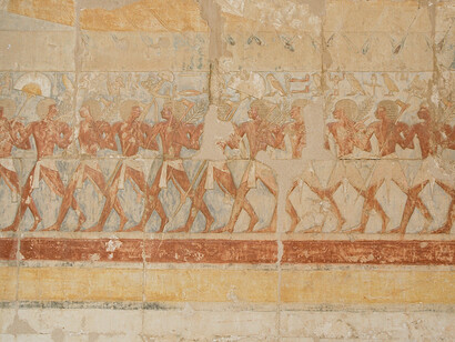 Decoración del templo de Hatshepsut en Deir el-Bahari