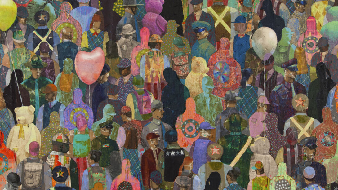 Derek Fordjour. Courtesy of Whitney Museum