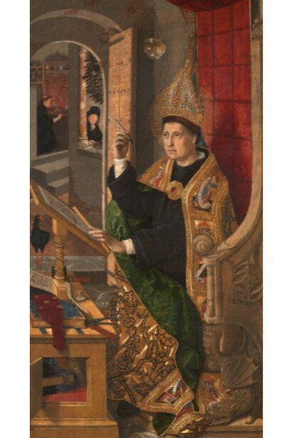 Santo obispo (¿san Benito de Nursia?)
Bartolomé Bermejo
Óleo sobre tabla, 48,2 x 26,8 cm
1477 - 1485
Chicago, The Art Institute of Chicago, Mr. and Mrs. Martin A. Ryerson Collection, 1947.393