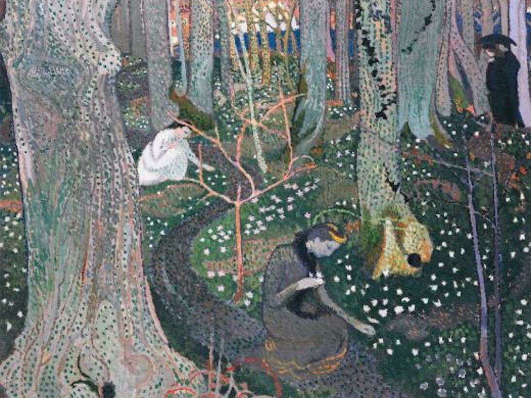 Maurice Denis, April (The Anemones) (Avril [Les anémones]) , 1891, Oil on canvas, 65 x 78 cm (25  9/16 x 30 11/16 inches). Private collection ©Maurice Denis, VEGAP, Bilbao, 2017