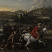Salvator Rosa, Battaglia tra cristiani e turchi, 100x130. Courtesy of Baccaro Art Gallery