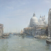 Hiroyuki Masuyama, J.M.W. Turner, The upper end of the Grand Canal, with San Simeone Piccolo, Dusk, 1840, 2010. Con il gentile patrocinio di Palazzo Oldofredi Tadini Botti