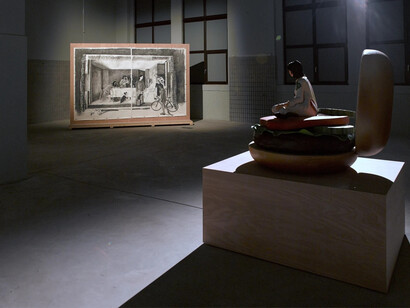 Marius Bercea, New tenant. Sunshine noir, exhibition view. Courtesy of Jecza Gallery 