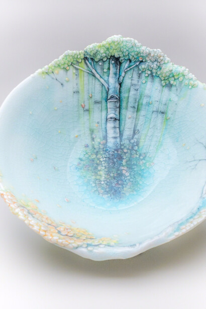 Heesoo Lee, Landscape Bowl, 2016. Courtesy of Jane Hartsook Gallery