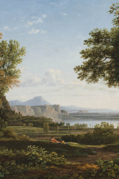 Detalle de Paisaje clásico, Jean-Victor Bertin