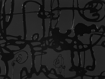 Danilo Bucchi, Volume, 2023, resina e smalto su tela, 50x70 cm