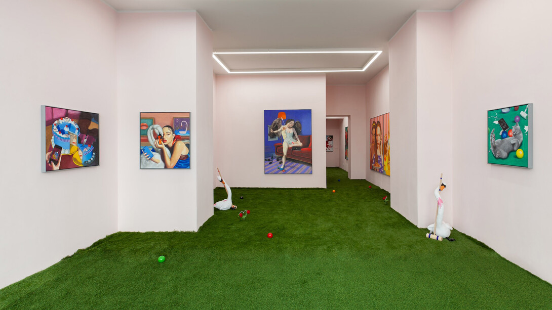 Zohar Fraiman, Queen of hearts, ausstellungsansicht. Mit freundlicher genehmigung der Galerie Russi Klenner