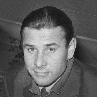 Lev Yashin all'aeroporto di Schiphol, Amsterdam, 1965