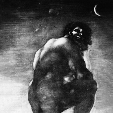 Francisco de Goya, Coloso (detalle), c. 1815. El conflicto internacional expone una constante de la condición humana: la búsqueda de seguridad, influencia y supervivencia en un escenario marcado por la incertidumbre