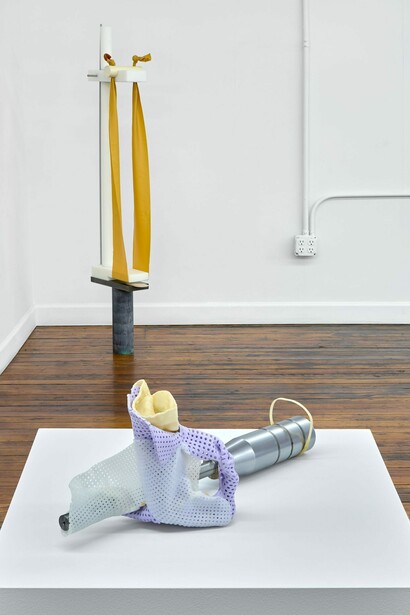 Ross Knight, Continuous Squeeze, exhibition view. Courtesy of Off Paradise Gallery