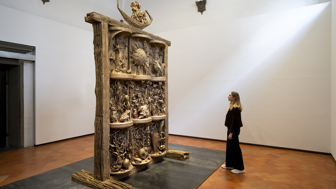 Jean-Marie Appriou, Canto infinito, vista della mostra. Cortesia di Palazzo Strozzi