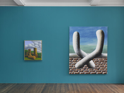 Andreas Schulze and Salvo, About painting, exhibition view. Courtesy of Sprüth Mager Gallery