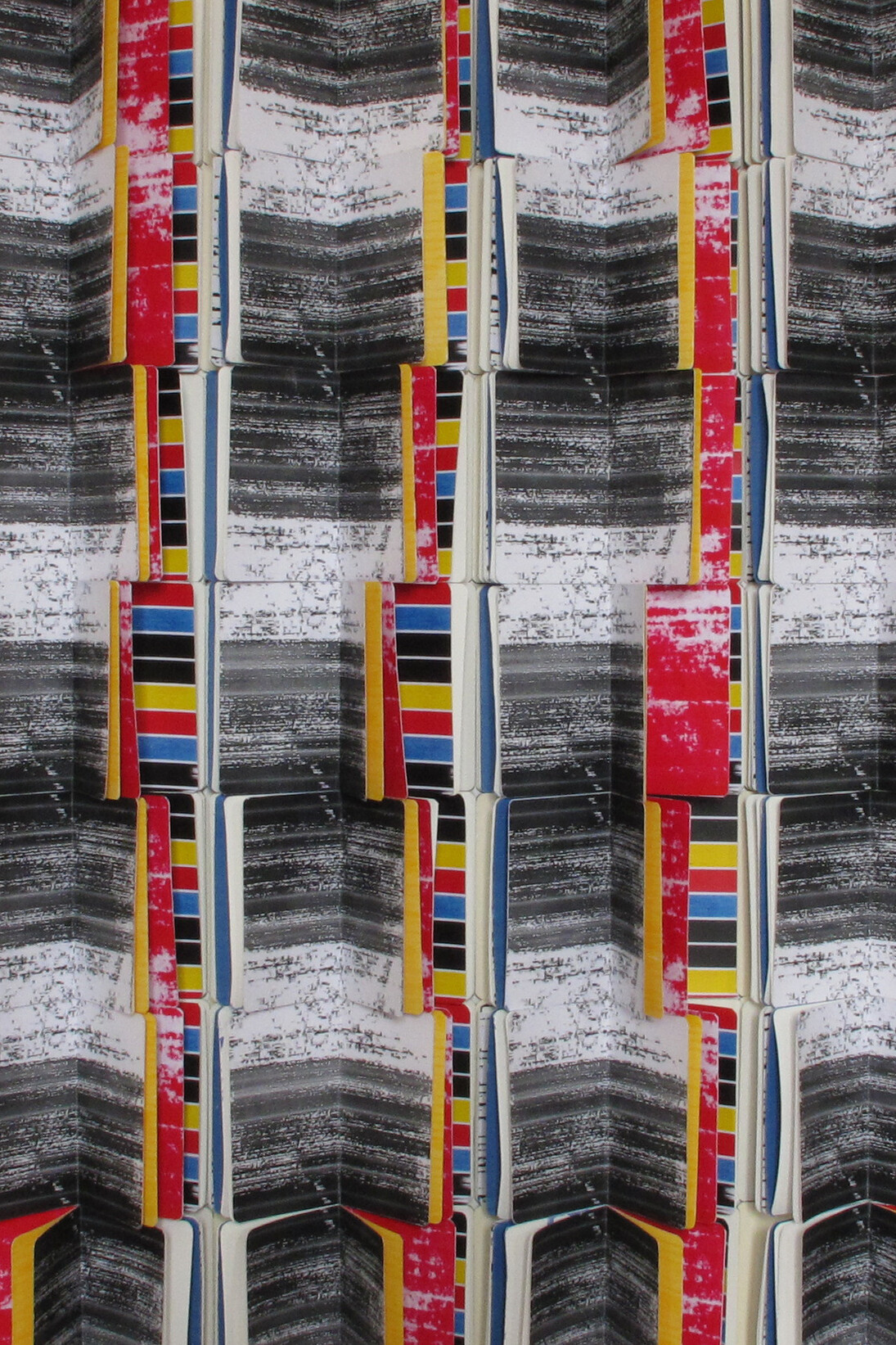 Lina Ben Rejeb. Pierre de patience 3. 2015. Techniques mixtes sur papier. 98h x 144l cm. Courtesy of the artist and Selma Feriani Gallery