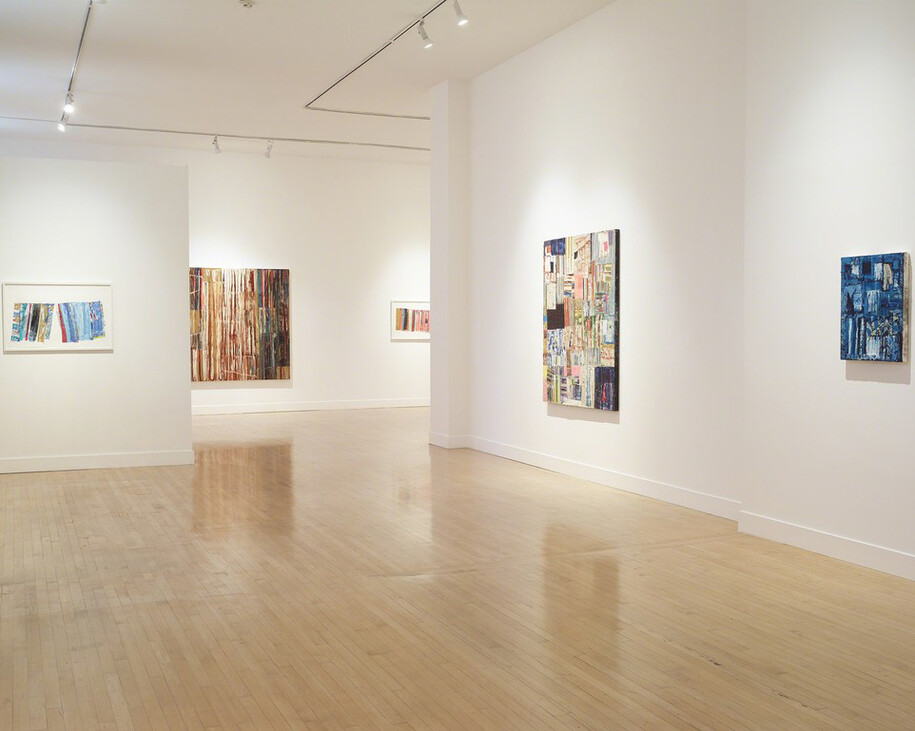 Mike Henderson, Exhibition view. Courtesy of Haines Gallery