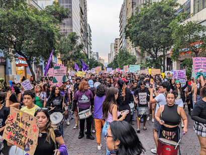 El feminismo es algo mucho más profundo, viene de la fuerza inherente y pujante que siempre ha acompañado a la mujer ya desde su nacimiento, porque en su naturaleza lleva el germen de la maternidad —aunque algunas por diversas razones no la hayan llevado a cabo—. Celebración del 8 de marzo, 2024 en Guayaquil, Colombia