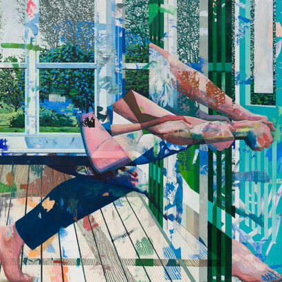 Marty Schnapf, Against the storm, 2024. Courtesy of Diane Rosenstein Gallery
