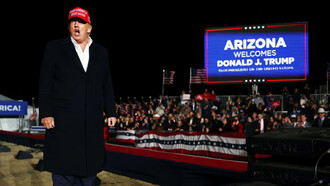 Donald Trump en una acto de campaña del Partido Republicano en Arizona, 2022
