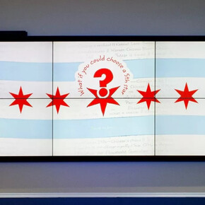 The fifth star challenge, exhibition view. Courtesy of the Chicago History Museum