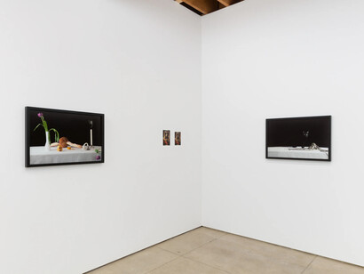 Ohan Breiding, Flaccid candle, rising smoke, exhibition view. Courtesy of Ochi