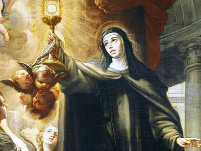 Santa Clara de Assis nasceu em 1194 na cidade de Assis, Itália 