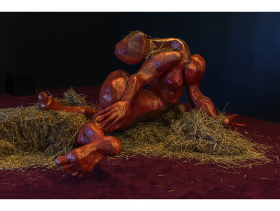 Installation view of Lizzie Fitch/Ryan Trecartin at Regen Projects, Los Angeles. Photo: Fredrik Nilsen. Courtesy Regen Projects, Los Angeles.