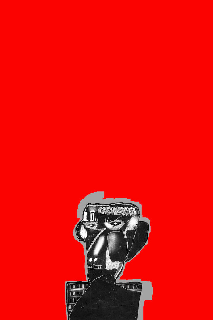 Jack G. Marshall, Bloke, 2015, Screen Print on paper, 42 x 59.4 cm 
