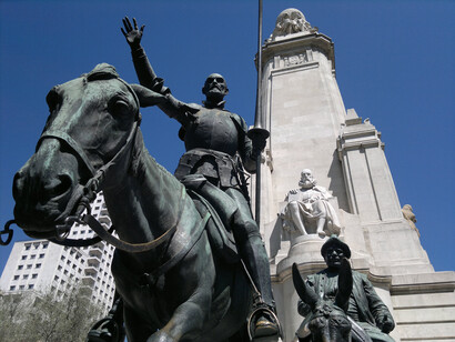 Statue de Don Quichotte dans la Plaza de España