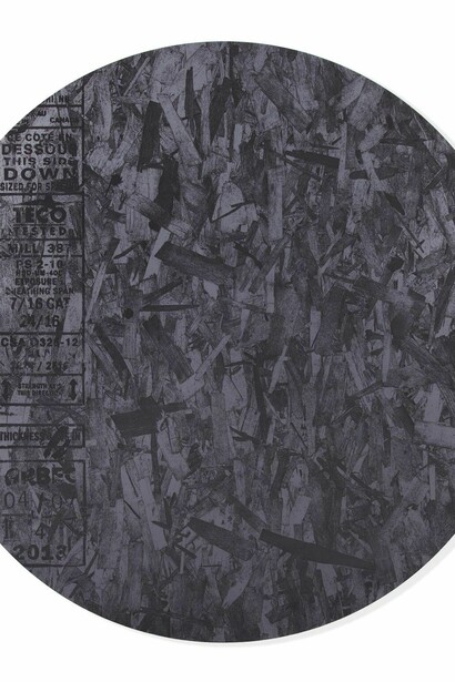 Adam McEwenUntitled, 2015, Graphite mounted on aluminum panel, 39 3/4h x 39 3/4w x 3/4d in (100.97h x 100.97w x 1.91d cm)MCEA_0004. Courtesy the artist & Art: Concept, Paris