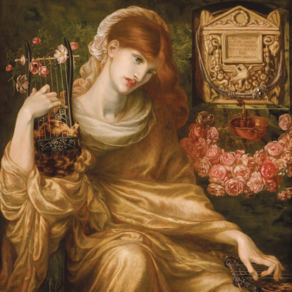 Dante Gabriel Rossetti, La viuda romana (detalle)