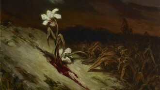 "Tumba de un suicida", óleo sobre lienzo, Wilhelm Kotarbiński, circa 1900