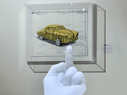 Wrapped and unwrapped. Courtesy of Oliver Cole Gallery