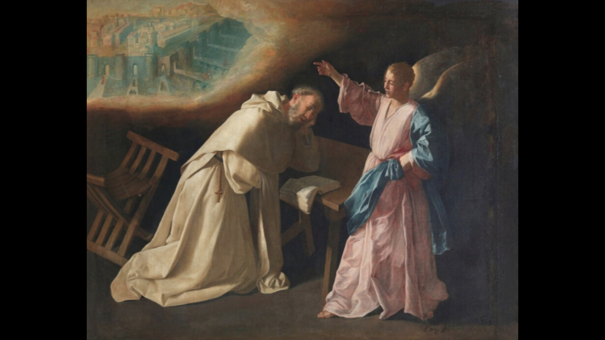 Visión de san Pedro Nolasco
Zurbarán, Francisco de
Óleo sobre lienzo, 179 x 223 cm.
1629
Madrid, Museo Nacional del Prado