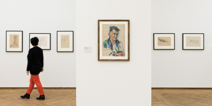 Anton Kolig, Exhibition view. Courtesy of Leopold Museum