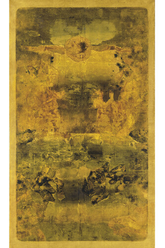 V. S. Gaitonde, Untitled, 1975, Oil on canvas, 70 x 42 inches (177.8 x 106.7 cm), Mr. and Mrs. Rajiv Chaudhri Collection, New York. Photo: Christie’s © Christie’s Images Limited 2014