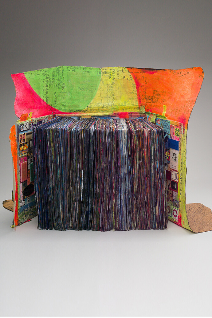 Shinro Ohtake, Scrapbook #66, 2010 - 2012, Mixed media artist book, 72 x 96 x 129 cm 27.2 kg, 830 pages, Courtesy of the artist and Take Ninagawa, Tokyo