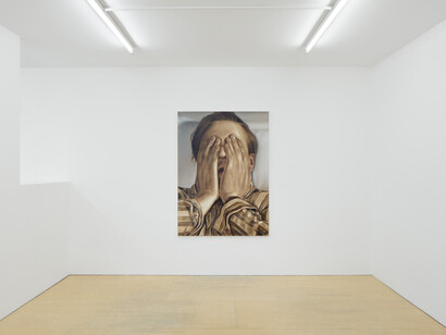 Tomas Harker, Sherwood forest, exhibition view. Courtesy of the artist and The Sunday Painter. Photo by Ollie Hammick