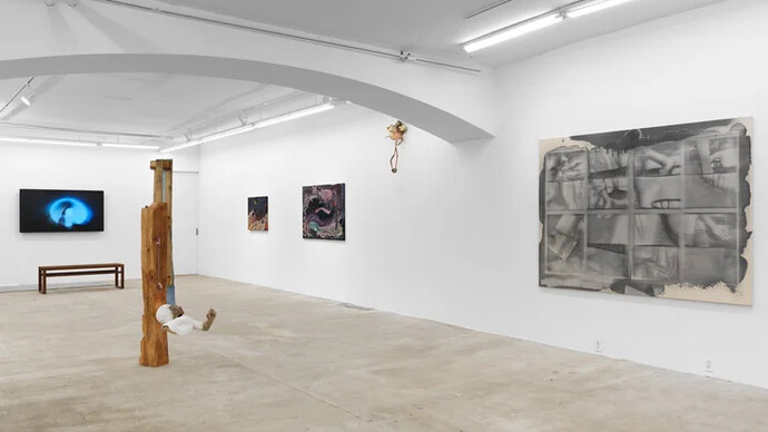 Cato Ouyang, Fernanda Galvão and Ren Light Pan, exhibition view. Courtesy of Lyles & King