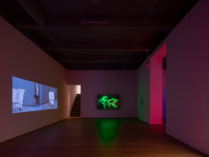 Iván Navarro, Light years, exhibition view. Courtesy of Templon
