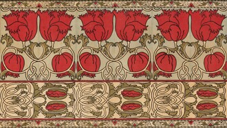 Charles Francis Annesley Voysey, Poppies, around 1895, G.P. & J. Baker Ltd., Swaisland Print Works, Photo: Brain Trust Inc.
