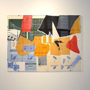 Installation of Motherwell's collage materials. Courtesy of the Dedalus Foundation Archives.