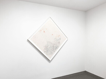 One wall, one work: Joseph Grigely, exhibition view. Courtesy of Krakow Witkin Gallery