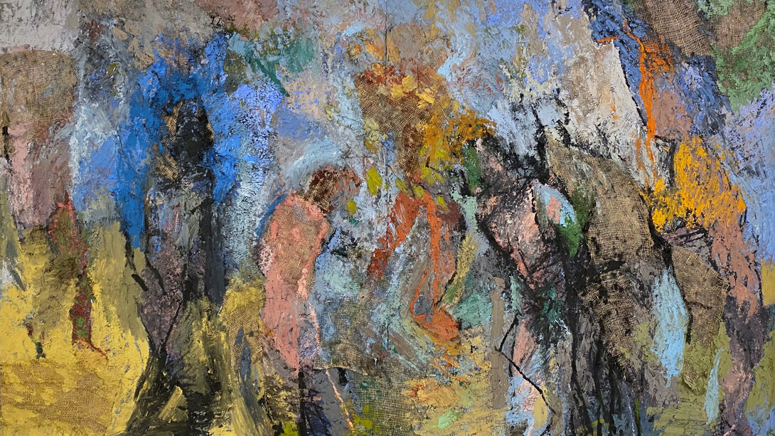 Thaddeus Radell, In the Elysian Fields 66 x 96 inches