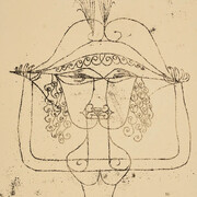 Paul Klee, Die sängerin der komischen oper (ausschnitt), 1925. Mit freundlicher genehmigung des Zentrum Paul Klee